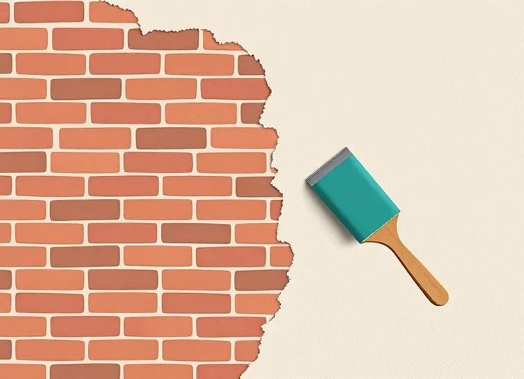 Application d'un enduit décoratif à la lisseuse sur un mur